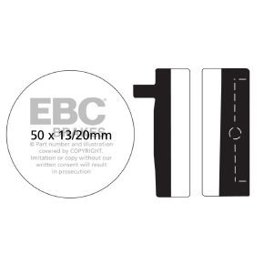 EBC Plaquettes de frein de route V-Pad semi-métallique EBC