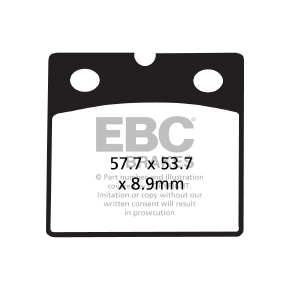 EBC Plaquette de frein de route V-Pad semi-métallique