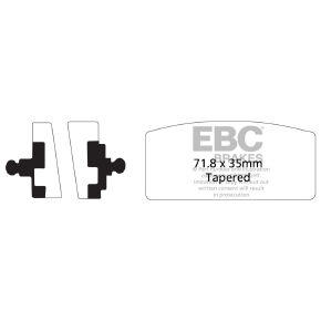 EBC Plaquette de frein de route V-Pad semi-métallique
