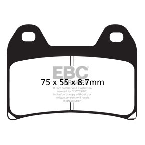 EBC Plaquette de frein de route V-Pad semi-métallique