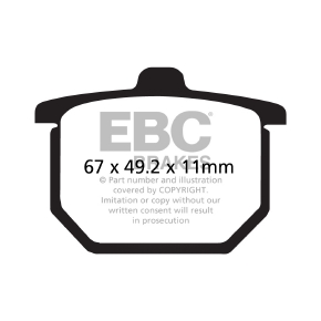 EBC Plaquette de frein V-Pad