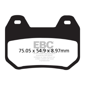 EBC Plaquette de frein de route V-Pad semi-métallique
