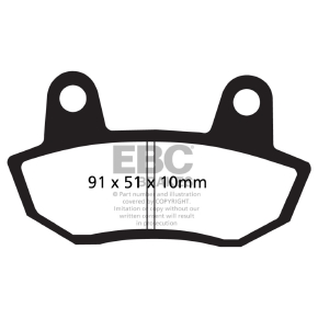 EBC Plaquette de frein de route V-Pad semi-métallique